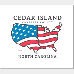 Cedar Island, NC Summer Patriotic Pride This Fourth Posters and Art